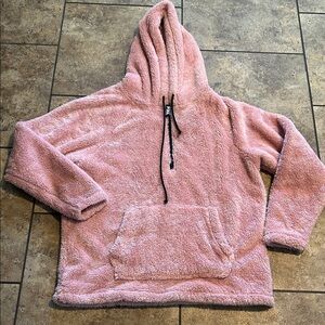 PINK Victoria's Secret Plush Hoodie in Soft Pink
